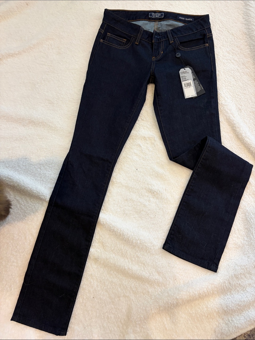 Guess Dark Navy Straight Leg Jeans